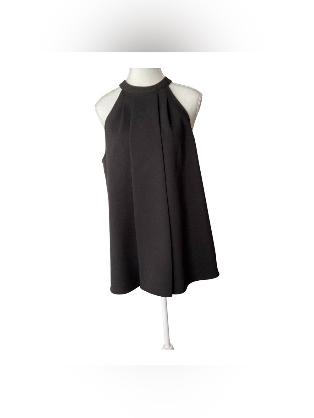 Michael Kors Black Halter Neck Blouse Sleeveless Top Size L